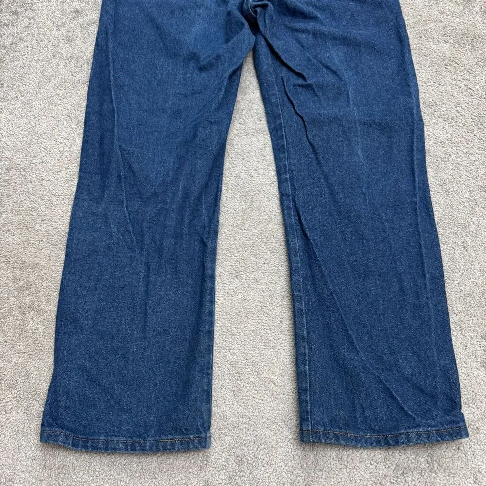 Wrangler 13MWZ Cowboy Cut Original Fit Denim Jeans Mens 38x30 Indigo Dark Wash